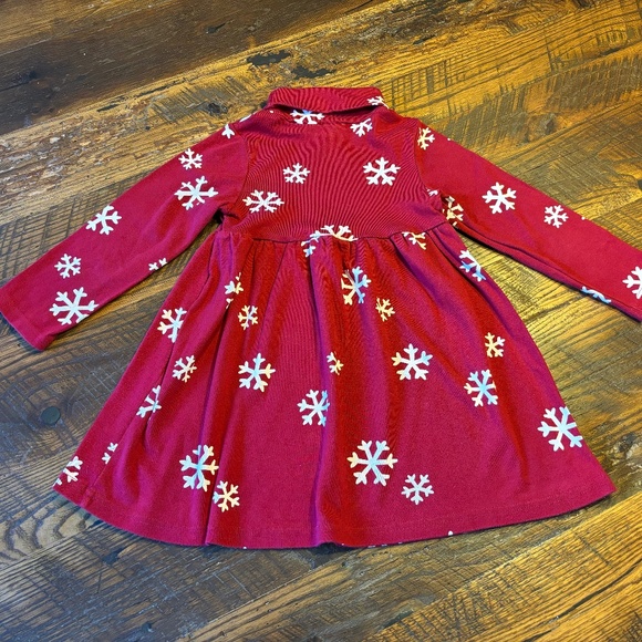 Gymboree Red & White Snowflake Dress - size 4 - excellent condition - Picture 1 of 9